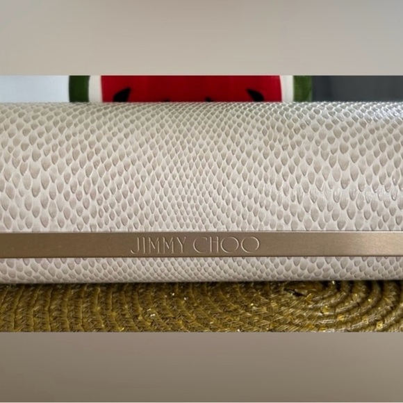 JIMMY CHOO EYE GLASS CASE. EUC B46 - Picture 1 of 7